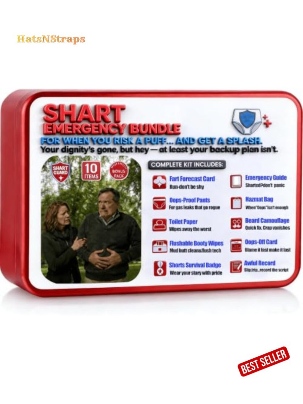 Funny Gag Gift Emergency Kit White Elephant Stocking Stuffer for Men
